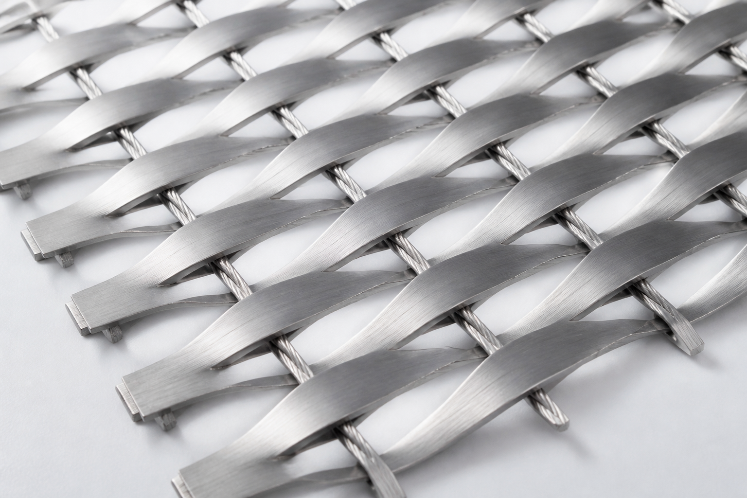 Architectural woven metal mesh material reference