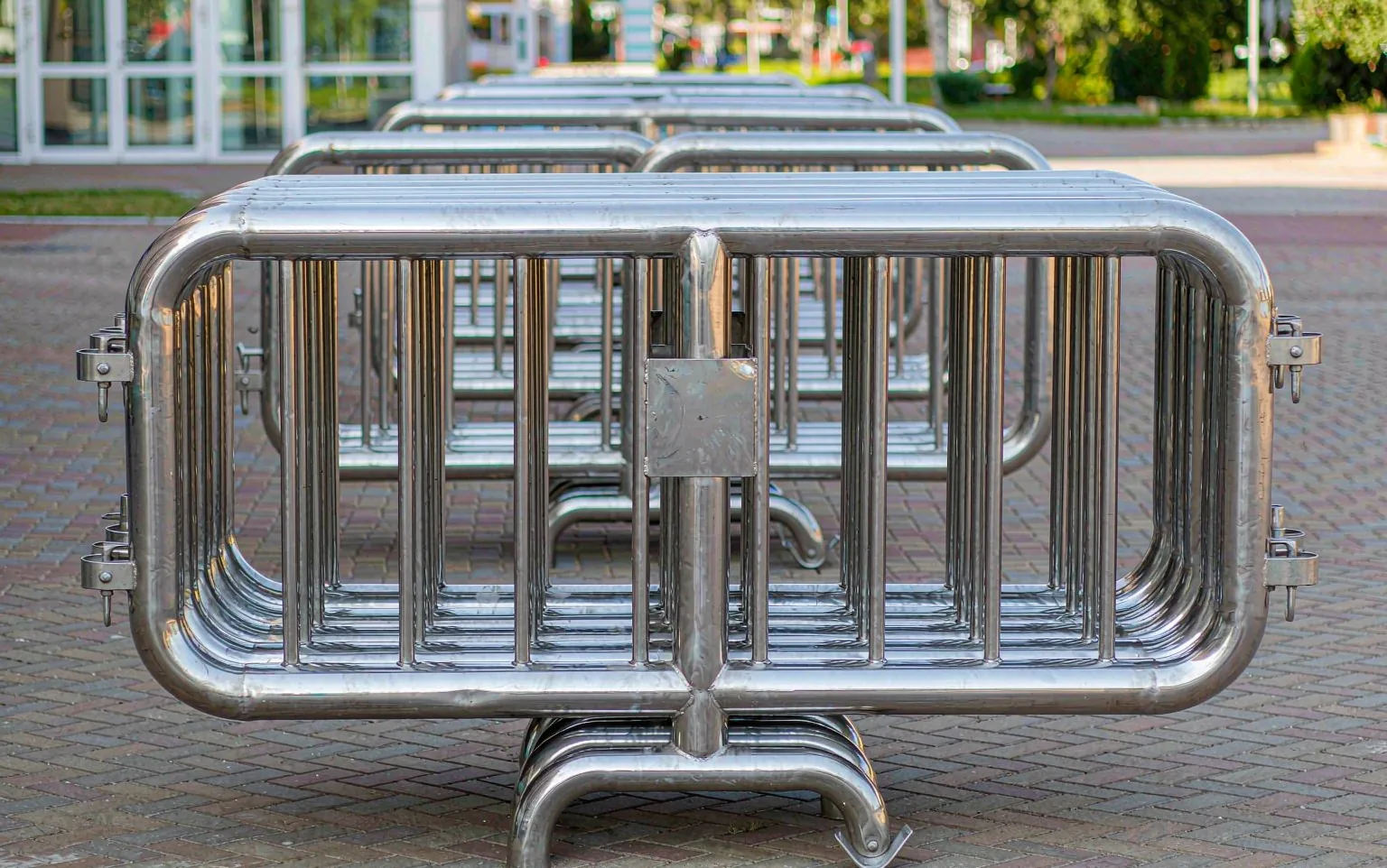 Stainless Steel Crowd Control Barrier reference view 1