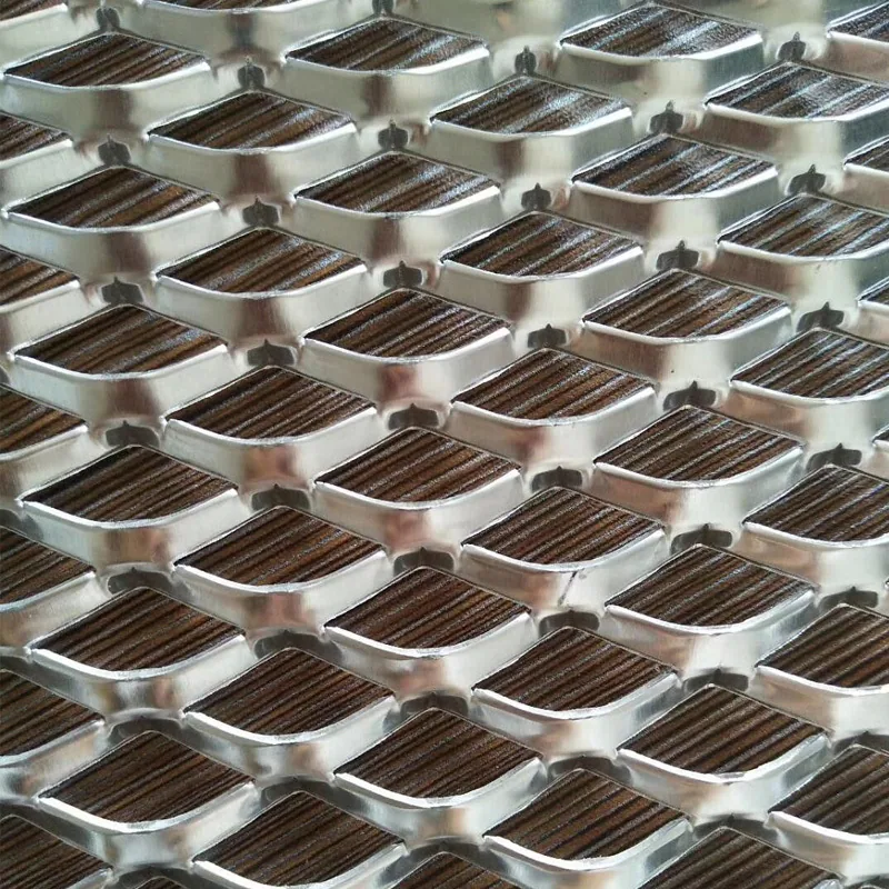 Expanded metal sheet construction