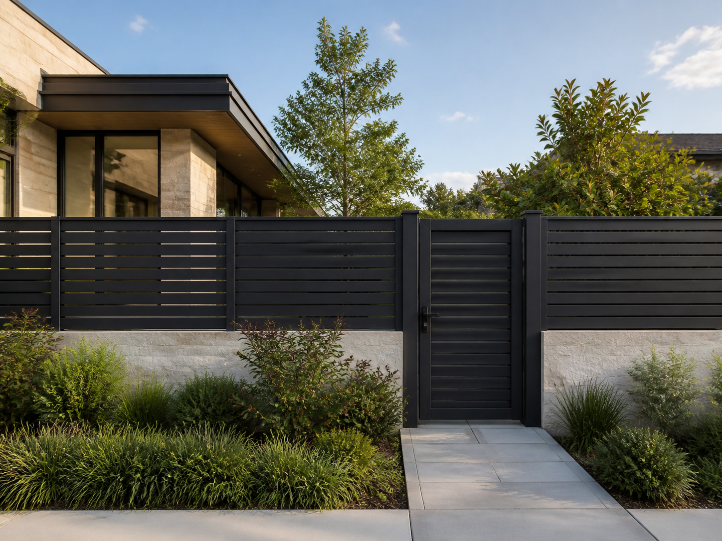 Reference architectural privacy fence and gate