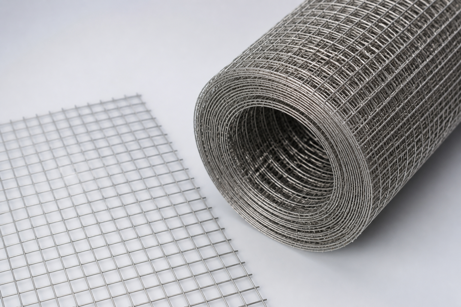 Stainless steel wire mesh construction detail