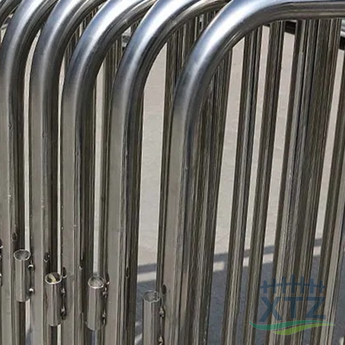 Stainless Steel Crowd Control Barrier detail view